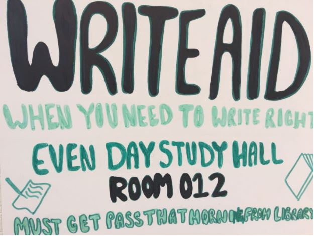 Write Aid open during lunch to help struggling writers