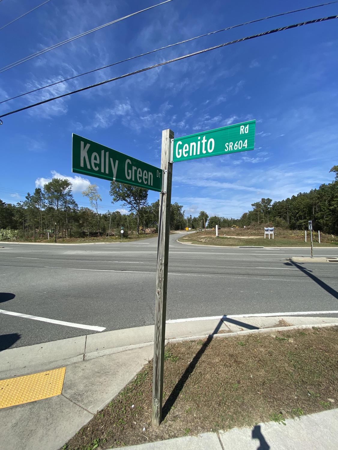 The Lake will be on Genito Road, which is right next to Clover Hill. 