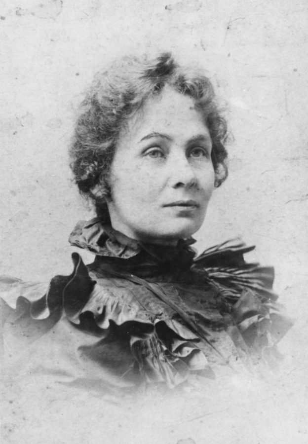 Portrait of Emmeline Pankhurst circa 1880. 