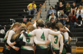 The team huddles around, looking for some way to get past the Powhatan attack