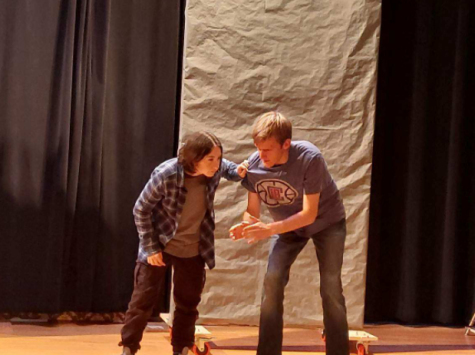 Elliot and Bennett play Maxwell Smart and the Chief in a rehearsal for Get Smart.