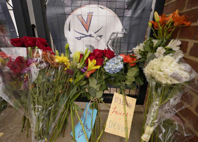 Memorial at UVA to remember the lives lost and impacted as a result of the shooting on Nov. 13.