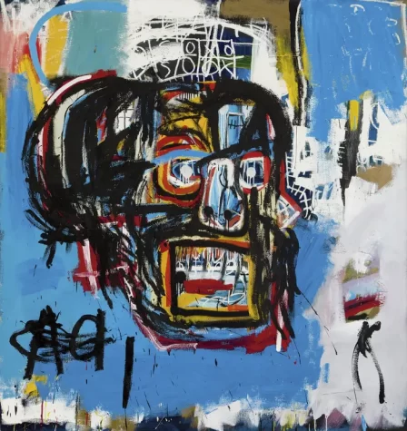 Jean-Michel Basquiat’s most famous painting is Untitled (Skull), which he painted in 1981.