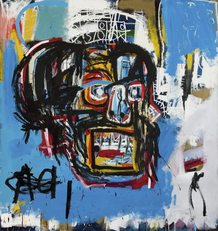Jean-Michel+Basquiat%E2%80%99s+most+famous+painting+is+Untitled+%28Skull%29%2C+which+he+painted+in+1981.