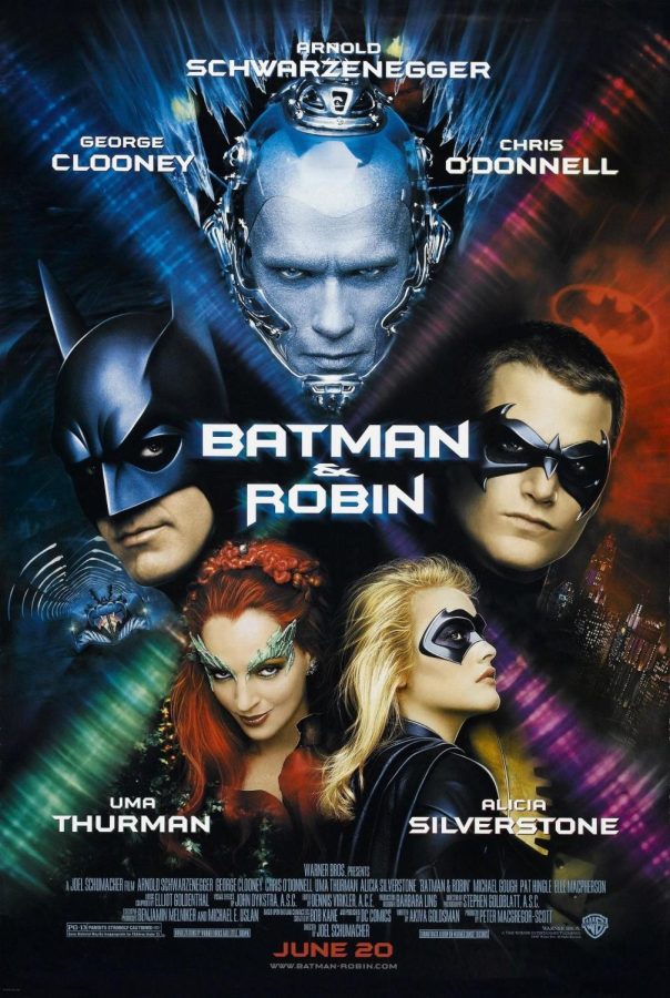 Original North American poster of “Batman & Robin” produced in 1997.
