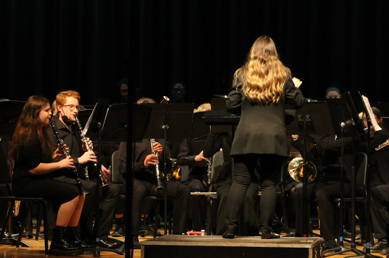 Rafferty plays the clarinet with the Clover Hill band.