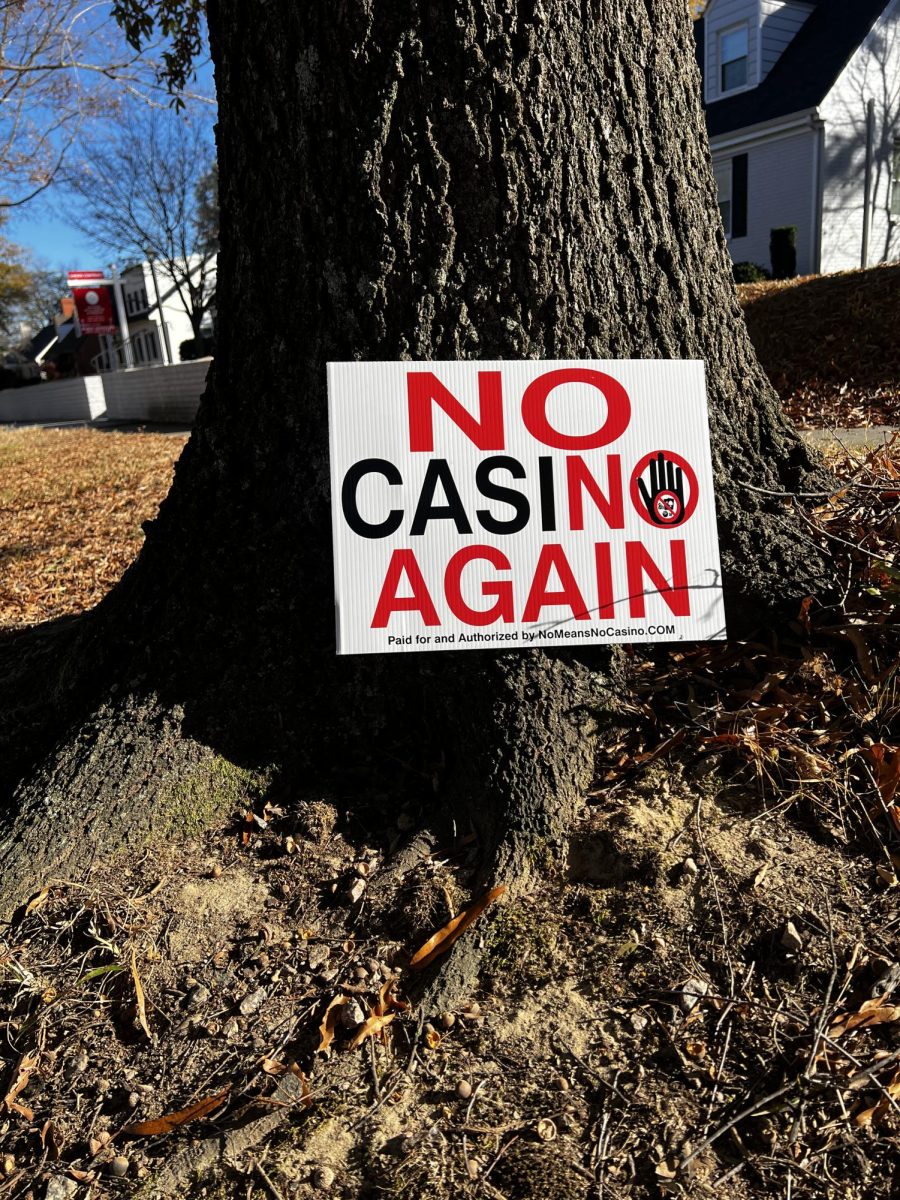 No Casino Again signs, along with pro-Casino signs, were common around Richmond in the months leading up to the Nov. election.  