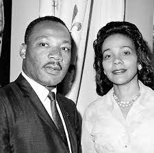 Coretta Scott King with her husband Martin Luther King Jr. 