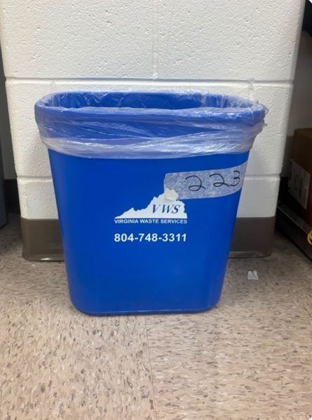 Classroom recycling bin