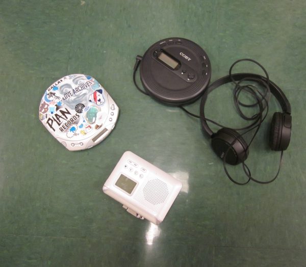 Portable music devices that belong to students