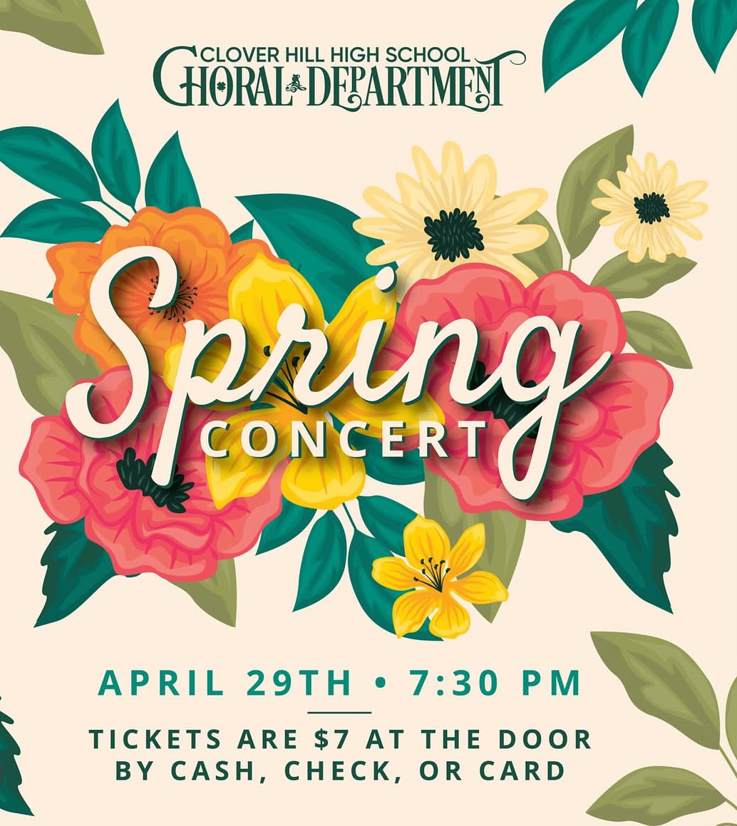 Choral Department's Spring Concert flyer