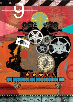 Abstract film related collage 