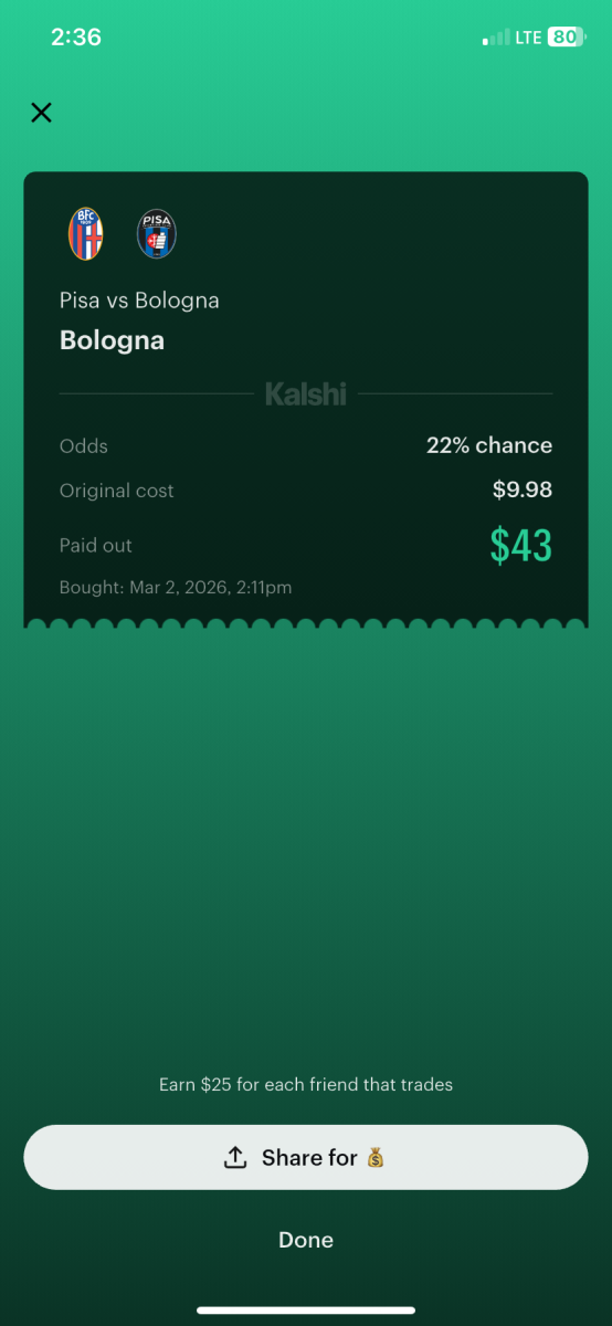 Student hits a bet on popular prediction market Kalshi