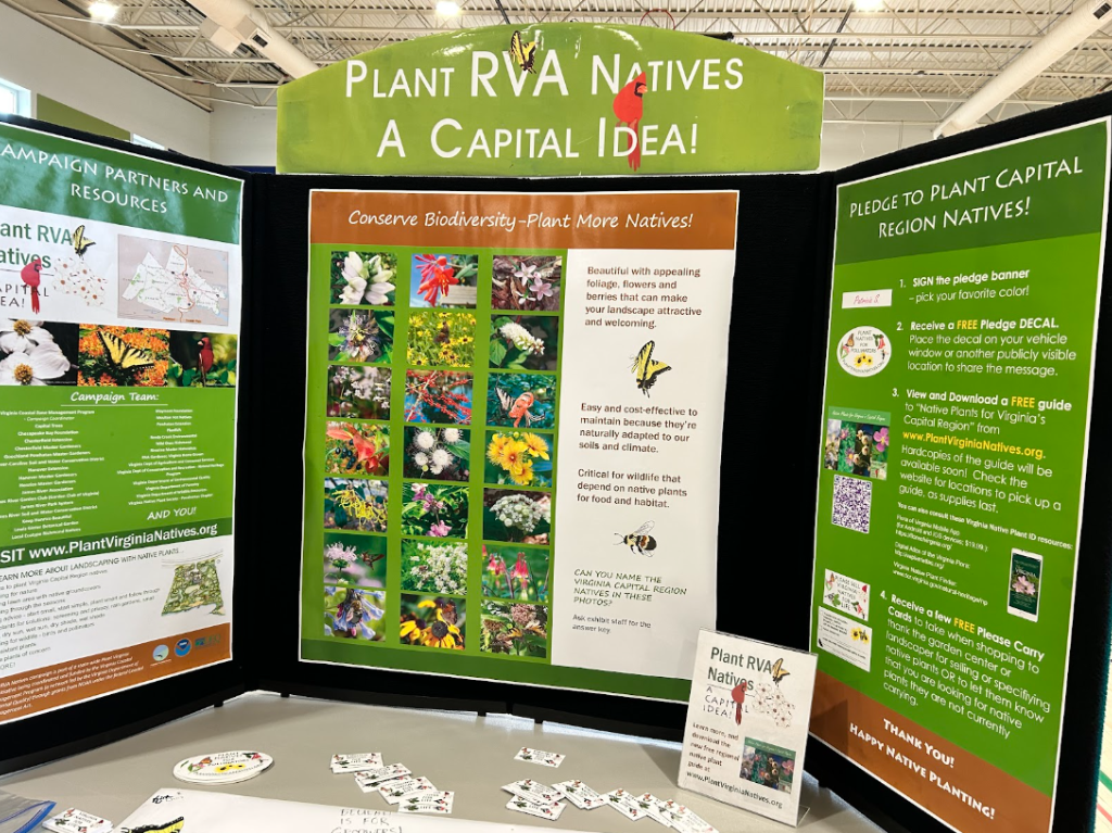 “Plant Virginia Natives” booth at the 3rd Annual Seed Share organized by the Virginia Master Gardener Association 